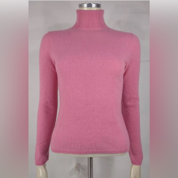 Charter Club Luxury 100% Cashmere Size S Pink Turtleneck Sweater - Picture 2 of 10